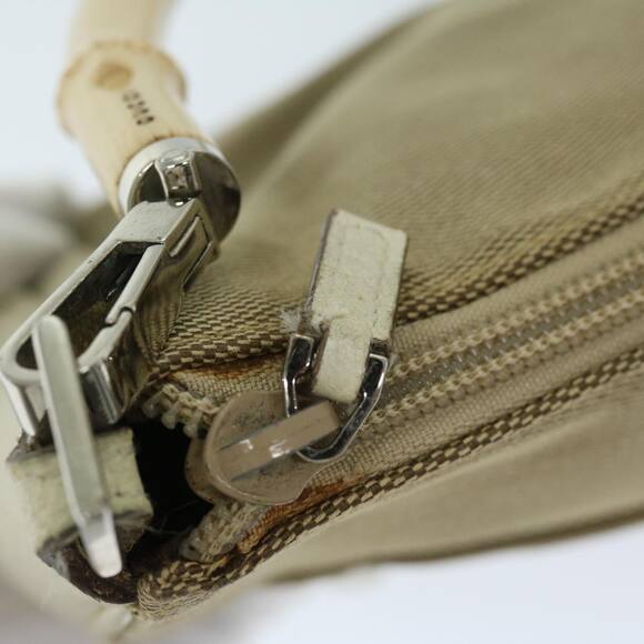 GUCCI Bamboo Hand Bag Canvas Beige 001 001 - Picture 10 of 16